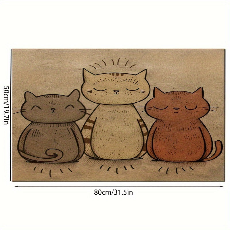 1pc Cute Cat Pet Placemat for Cats and Dogs, Suitable for All Seasons and Easy to Care.