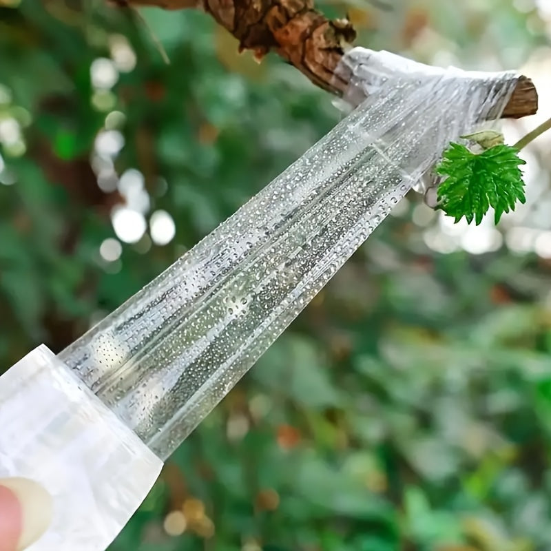 4-pack of stretchable PE plastic film with self-adhesive for wrapping small trees during grafting.