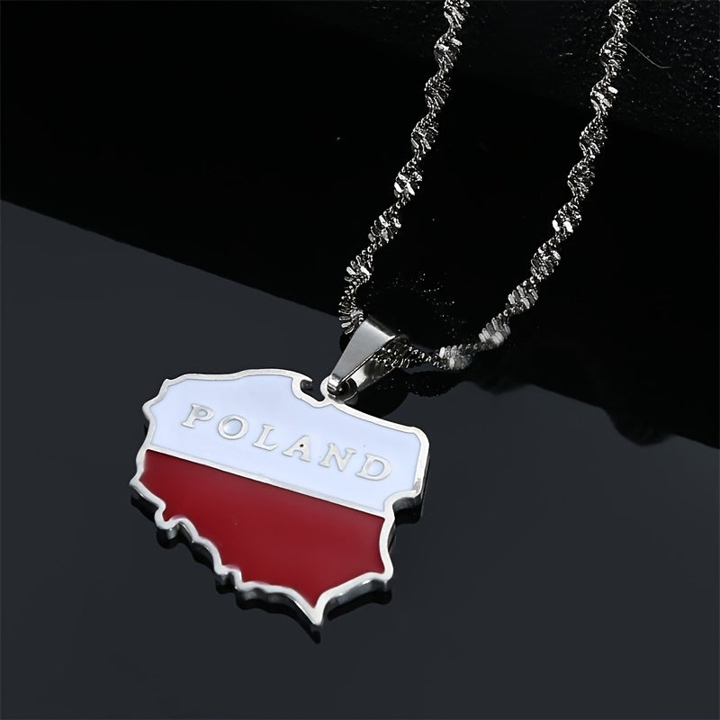 Stylish Polish Pendant Necklace for Women - Made of Stainless Steel, Featuring Ethnic & Minimalist Design, Ideal for Everyday Wear or Special Occasions, Polish Jewelry Collection