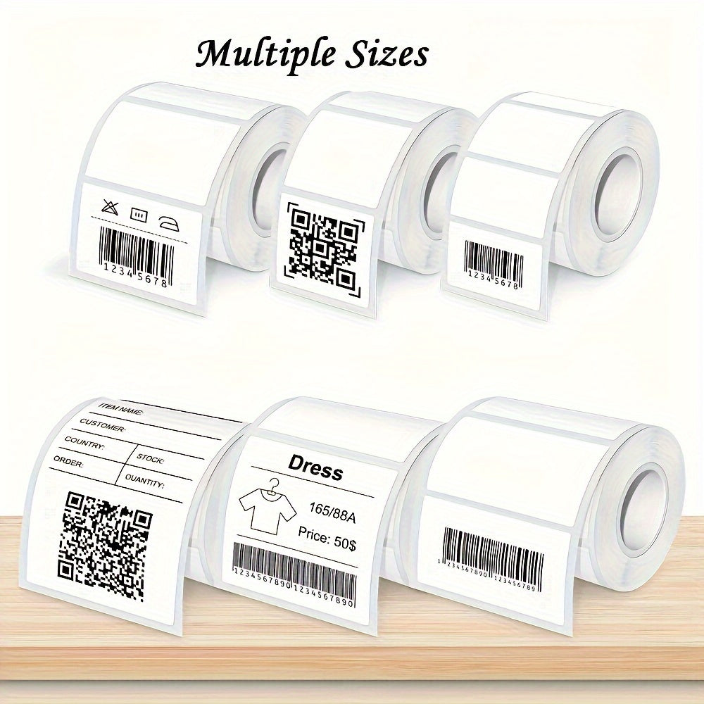 230pcs Thermal Label Paper Roll, 1.57" x 1.18" White, Waterproof & Durable, for Address, Barcode, Price Tags, compatible with M110/M220/M120/M221 Label Printers for Office & Retail Labeling.