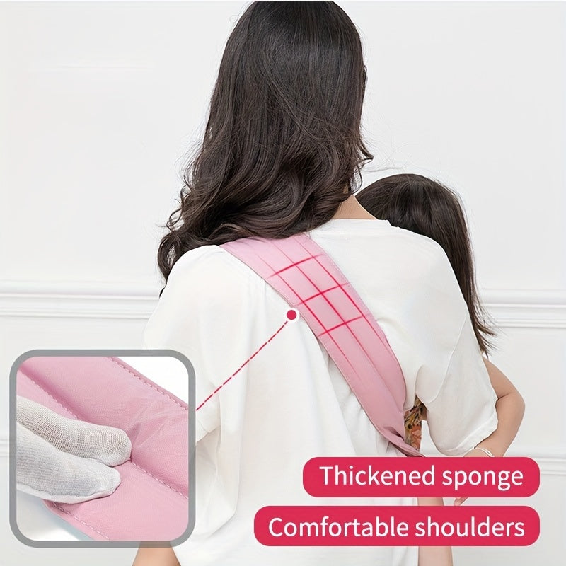 Dual-use lightweight baby carrier with front-hugging waist stool for convenience when going out with your little one. This baby artifact can be used as a simple breastfeeding stool or cross back scarf. The perfect gift for Halloween, Thanksgiving Day, or