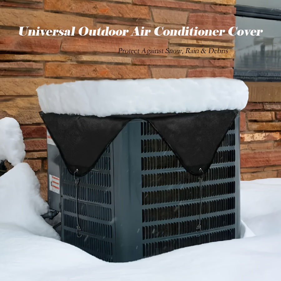 Protect your outdoor air conditioner with the durable Mutao Heavy-Duty Waterproof Air Conditioner Cover. This sturdy central unit protector is designed to easily fit your AC unit and is resistant to snow, rain, and debris. Includes 4 bungee cords for