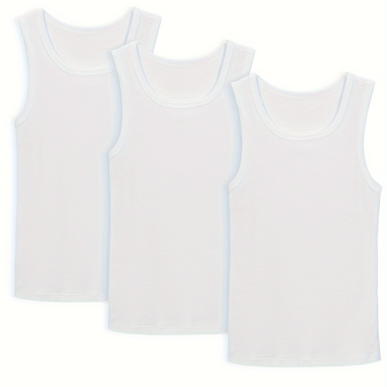 3 pieces of men's cotton tank vests for sports, comfortable clothing