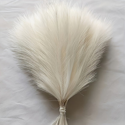 10 pieces of faux pampas grass décor set - ideal for various settings and celebrations, vase not included.