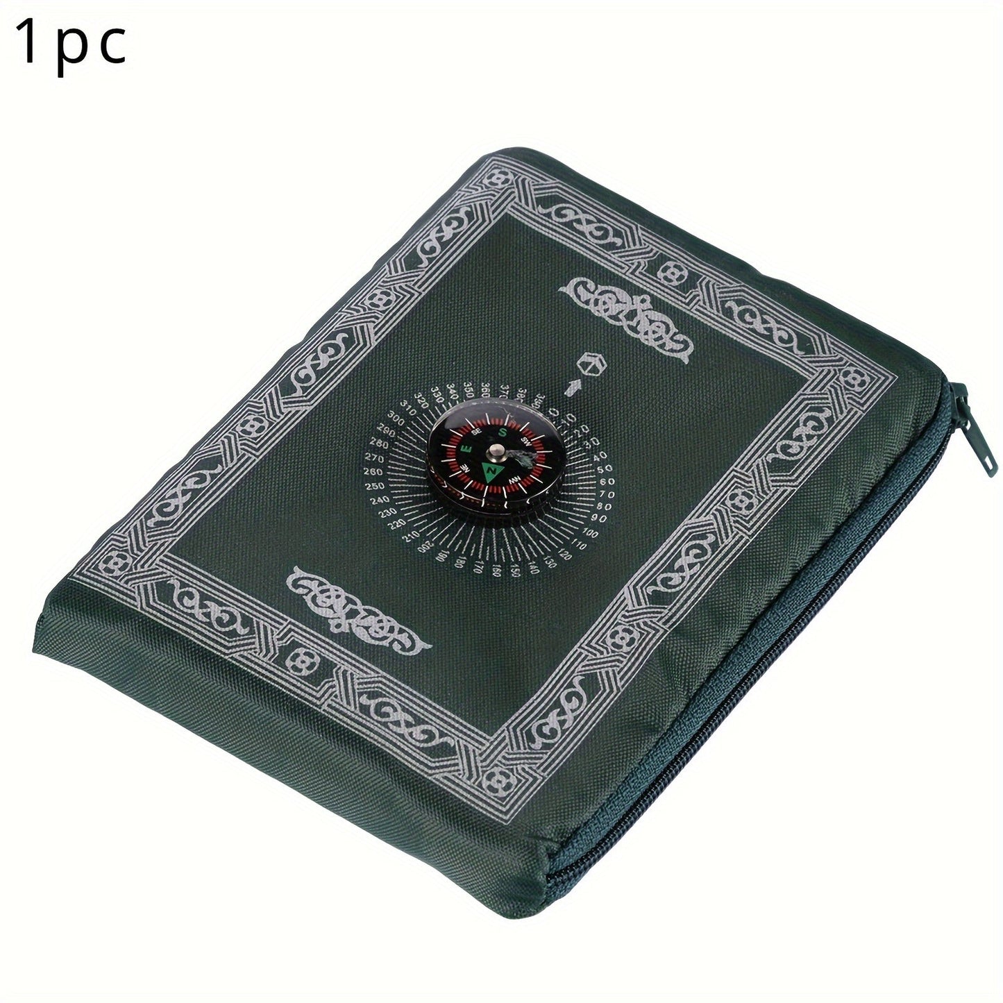 Muslims can now travel in comfort and style with this Travel Prayer Mat. Made from waterproof polyester, this portable worship blanket is perfect for use anywhere. It comes with a built-in compass for easy orientation during prayer, and is machine