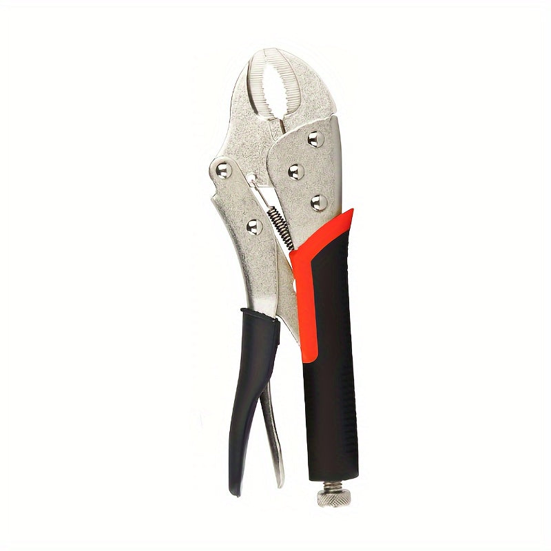 Multi-purpose pliers with adjustable jaw opening, heavy-duty steel grip, and anti-slip knurling for industrial and scientific applications.