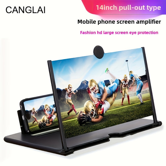 10-inch HD screen mobile phone stand with anti-blue light eye protection. Foldable clip-on desk mount made of plastic. Ideal for electronic accessories.