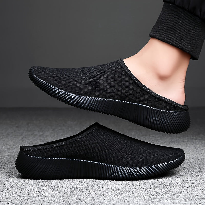 Men's Slip On Woven Slippers for Summer Outdoor Walking