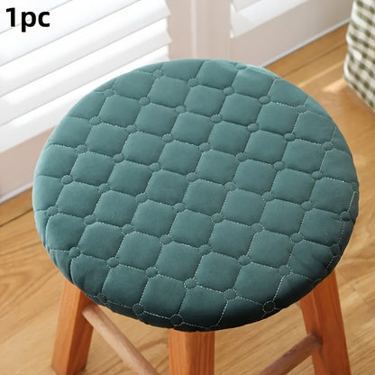 Modern quilted chair cushion with drawstring closure, hand washable, designed for all seasons comfort, suitable for home, bedroom, living room, dorm.