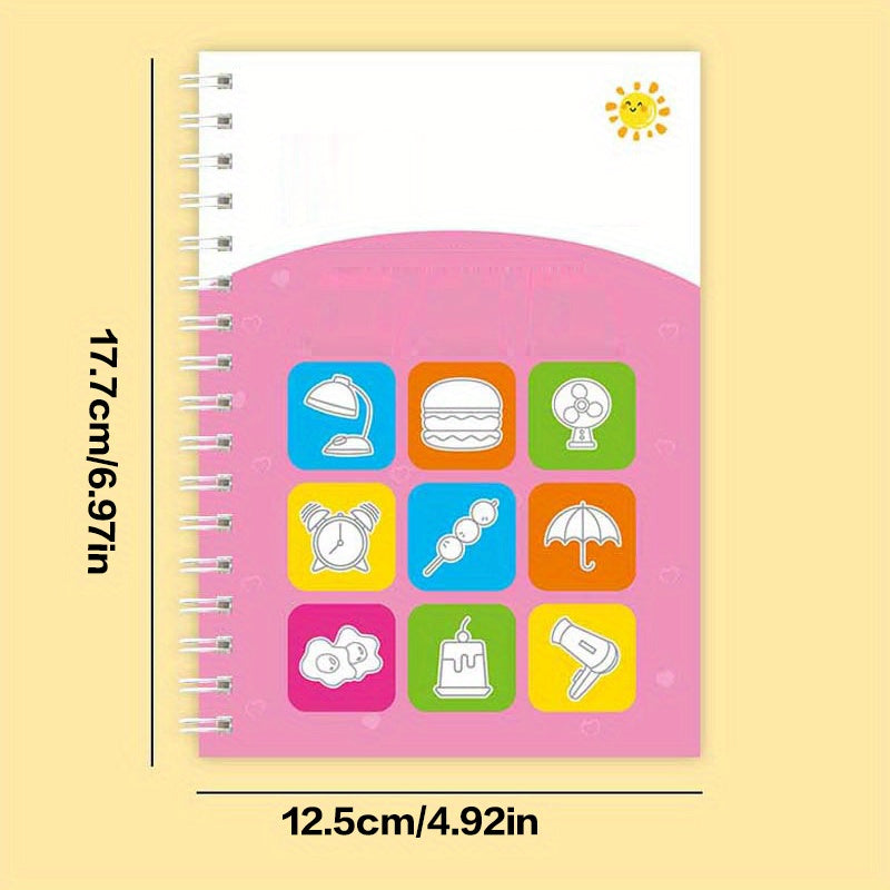 3D Groove Writing Board for learning numbers, letters, drawing, writing, magic practice, tracing, painting, and math exercises - Educational Handwriting Kit.