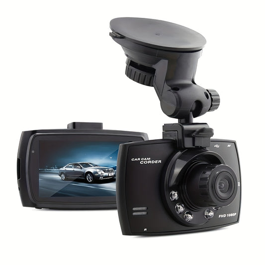 720P HD Car Dash Cam with 6.1cm IPS Display, Wide Angle, HDR, Anti-Shake Recording, One-Button Photo, Infrared Night Vision - Perfect for Cars