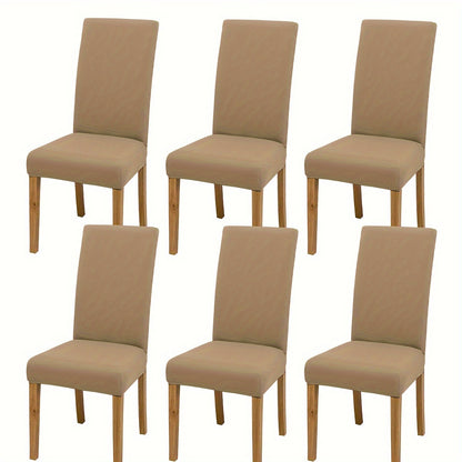 4/6 solid color stretchy chair covers