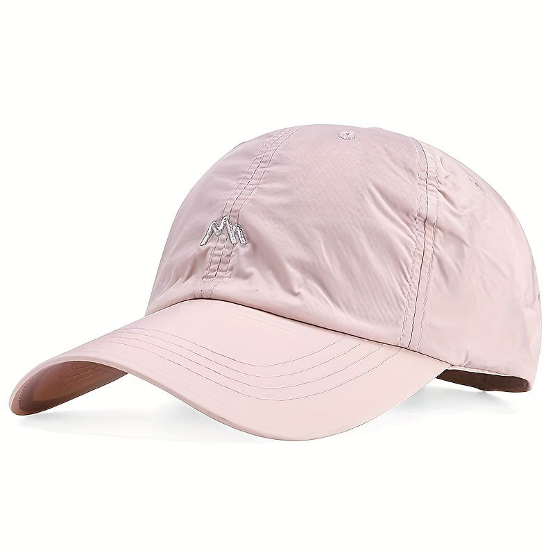 Breathable Unisex Baseball Cap with Quick-Dry Technology, Sun Protection, Adjustable Fit, and Embroidery Detail - Hand Washable.