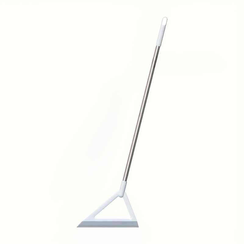 Soft Touch| Versatile Broom with Integrated Wiper - Great for Floors, Windows & Tiles - Perfect for Cleaning Kitchen, Bathroom, Living Room - Made of Strong PC Material