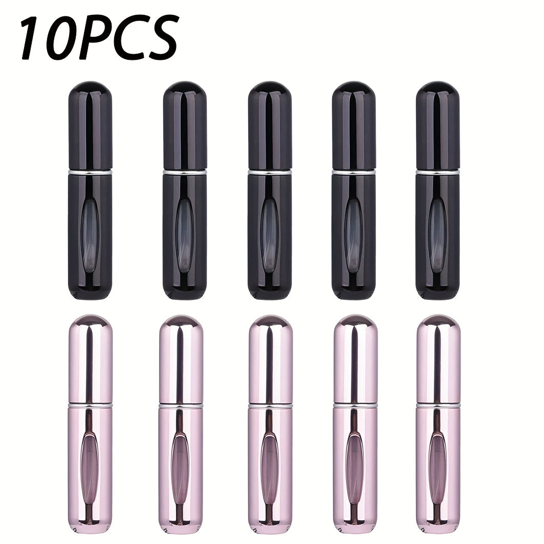 Refillable atomized perfume bottle ideal for travel and outings (5ml), suitable for men and women, makes a great gift.