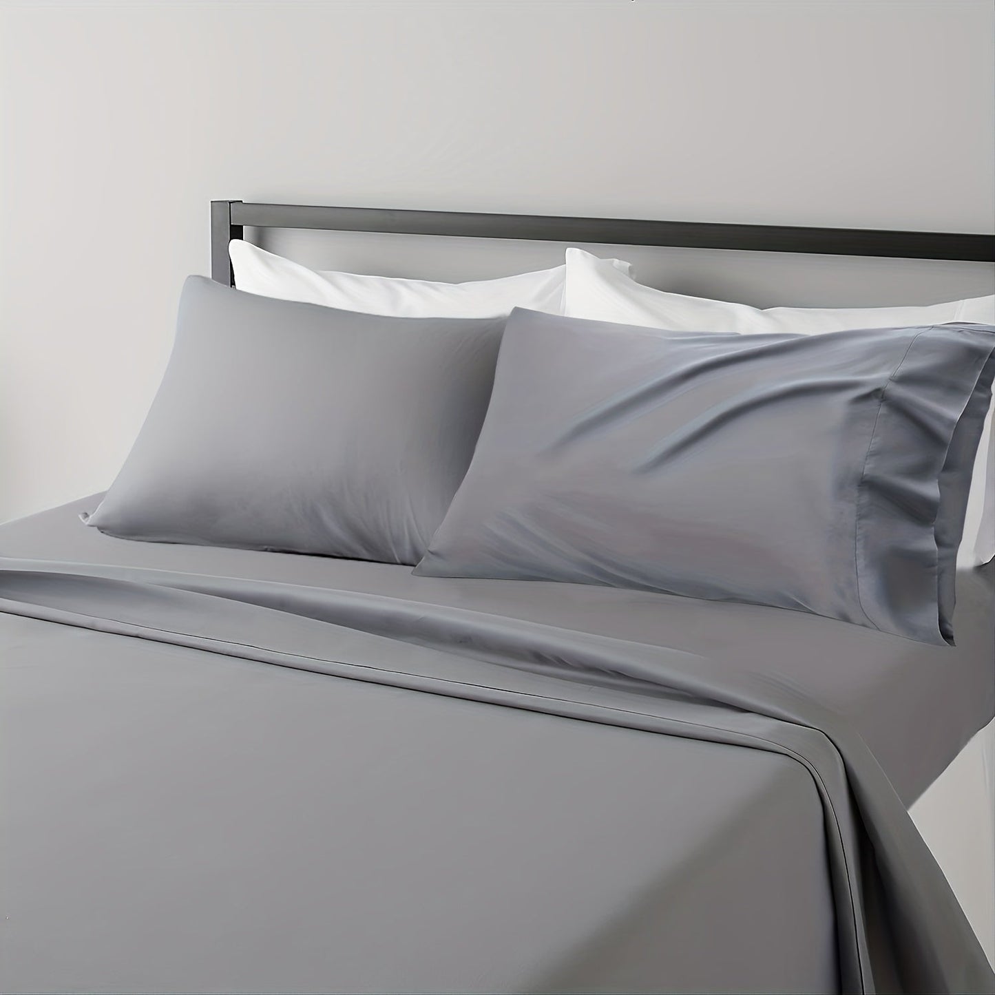 Experience the ultimate comfort and luxury with our Queen Size Sheet Set. Made from breathable and cooling fabric, these hotel-quality sheets are extra soft and easy to fit on your bed. The 4-piece set includes wrinkle-free and comfy sheets that will