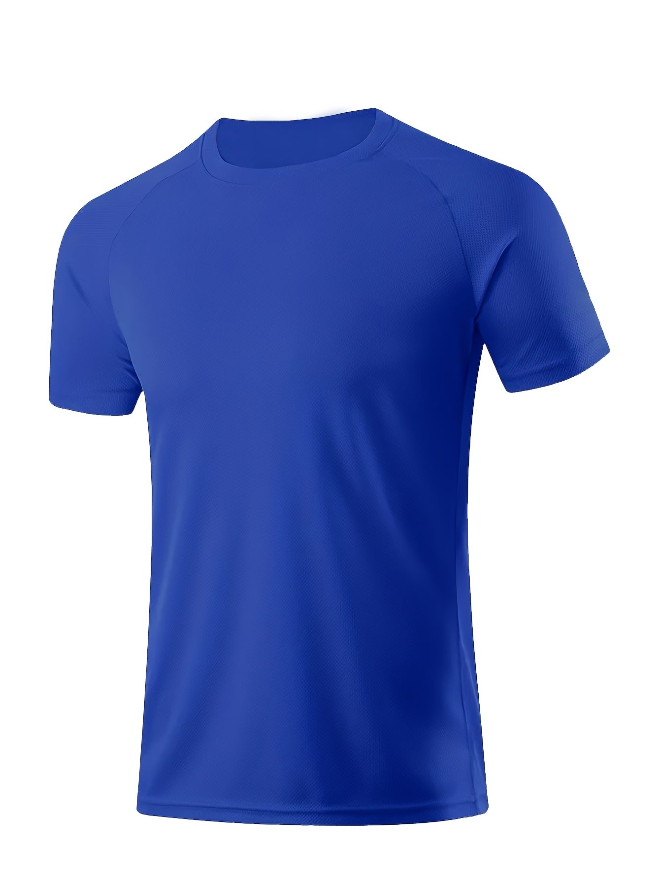 Three large solid short-sleeve sports t-shirts for men, versatile for outdoor activities and leisure, plus size