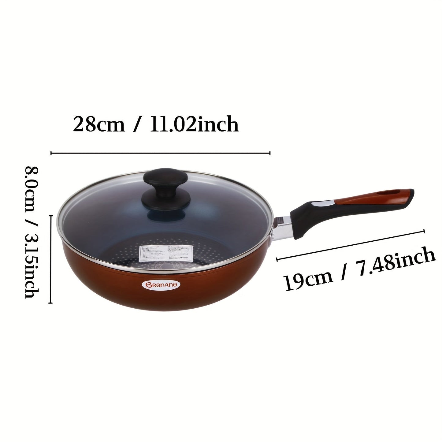 Introducing the versatile 28cm All-Around Frying Pan: Bringing the Heat to Your Kitchen! This pan is perfect for induction ovens, deep frying, and creating delicious steak dishes. With its non-stick coating, this pan will take your cooking to new heights