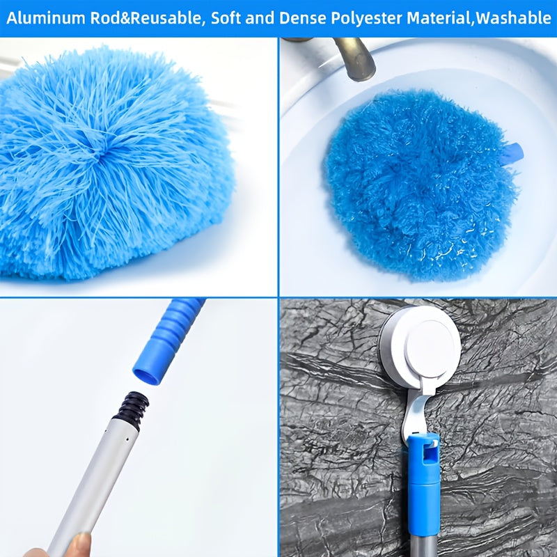 Microfiber Ceiling Fan Cleaner - The Ultimate Dust Removal Tool for High Ceilings made of Washable Plastic Material