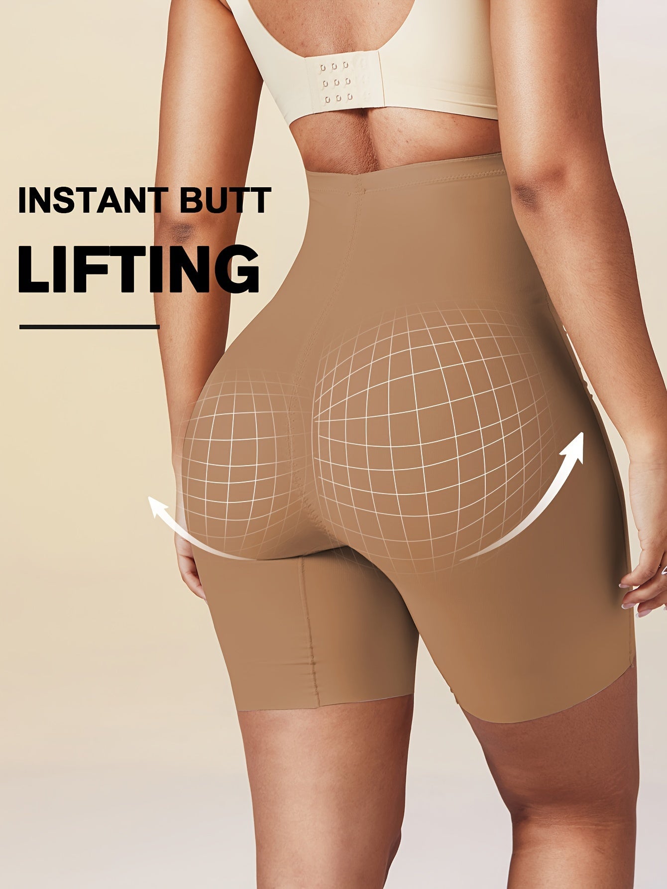 Autumn and winter seamless high waist body shaping pants with high elasticity and hip lifting. Seamless, warm shorts for comfortable wear inside and outside. Free movement.