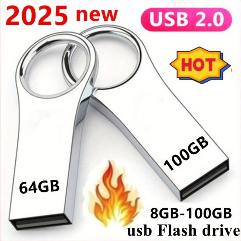 2025 Big Promotion: Genuine Metal USB 2.0 Flash Drive for All USB Devices