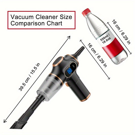 BELIBUY simsiz qo'l vakuum tozalagichi, USB orqali zaryadlash, 3.2KPa so'rish kuchi va bir nechta aksessuarlar bilan - avtomobil, ofis va uyda foydalanish uchun ideal.