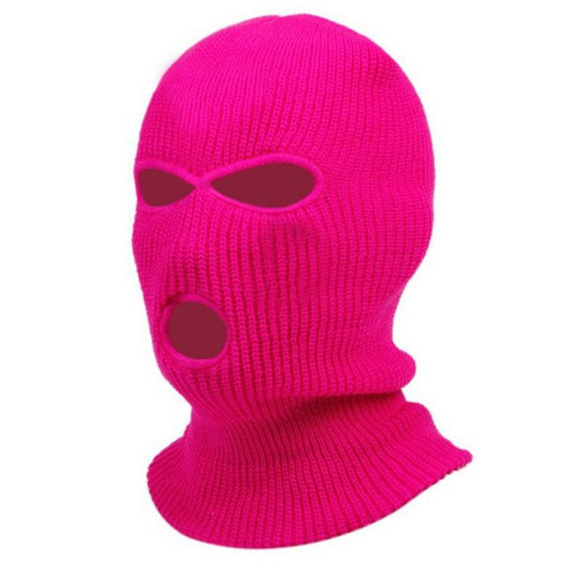 3-Hole Knitting Ski Mask for Cold Weather - Winter Head Cover to Keep You Warm and Protected While Riding