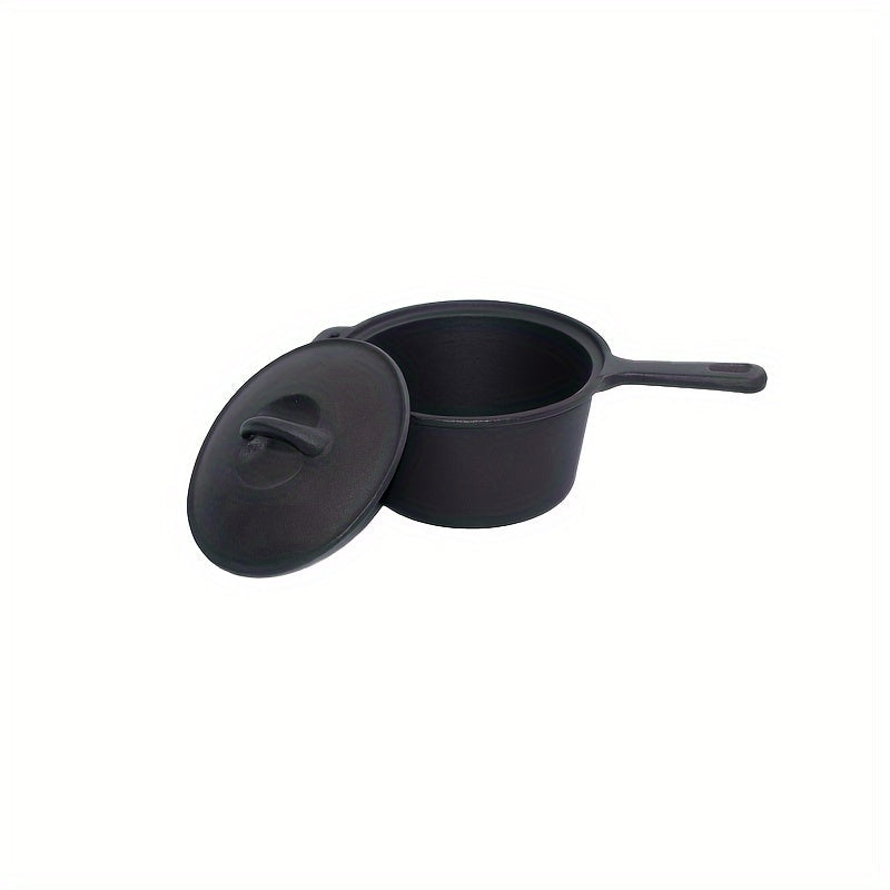 Wide-Ranging Nonstick Cast Iron Skillet with Lid - Safe for Dishwasher, Works with Gas & Induction Stoves, Ideal for Home Cooks