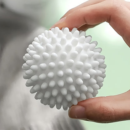 6 Reusable Laundry Balls soften fabrics, reduce wrinkles, prevent rolling, and ensure smoother washing.