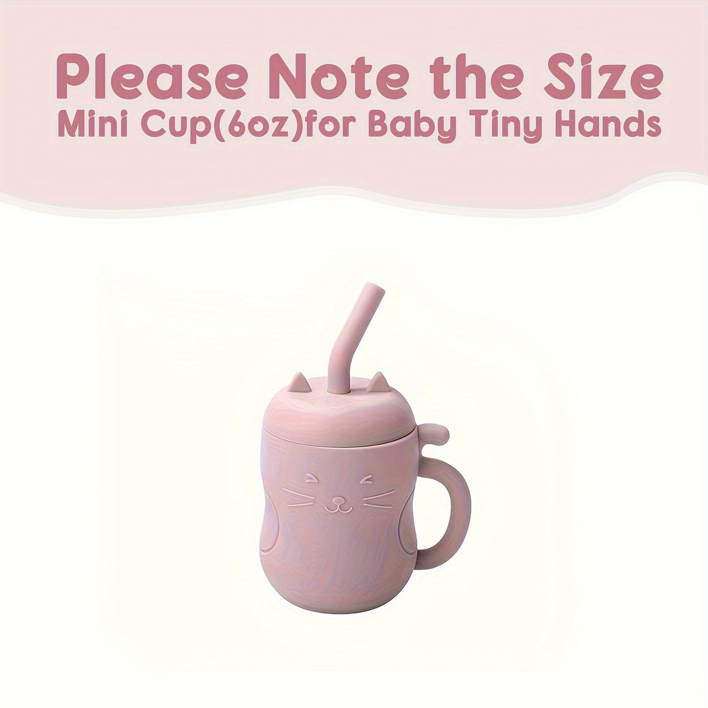 Get your hands on the adorable TYRY.HU Cute Kawaii Cat Learning Cup - designed to make feeding time fun and easy for your baby! This leak-proof, BPA-free cup comes with a cute stopper and straw, making it perfect for baby's first feedings.