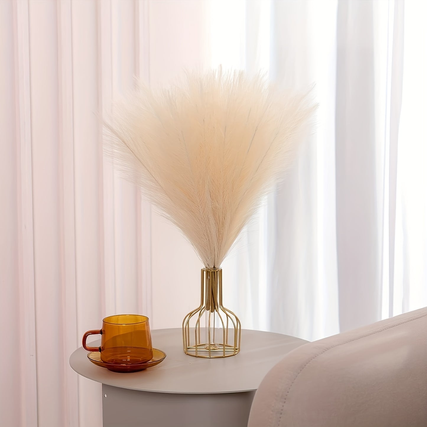 Artificial Pampas Grass Bouquet - Ideal for Wedding and Home Decor