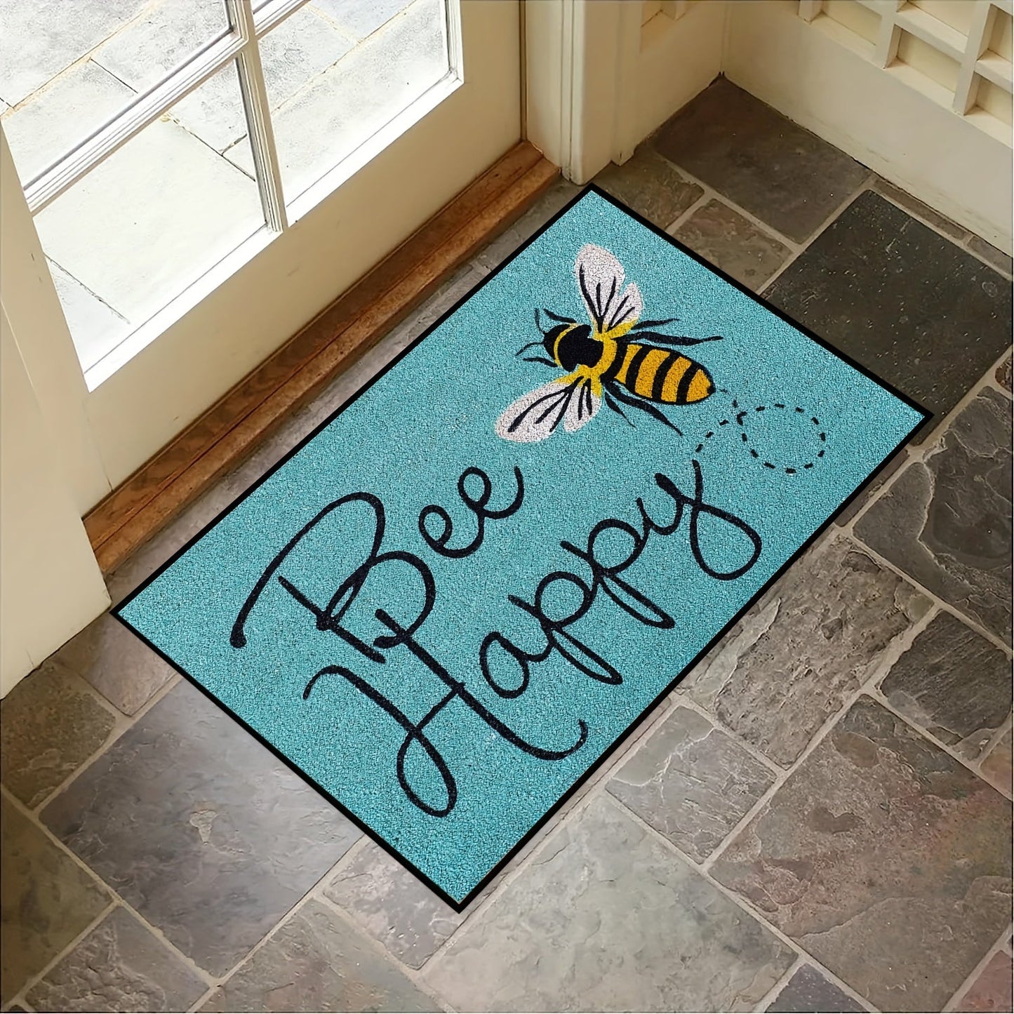 Welcome guests with this 1 piece non-slip floral door mat, suitable for both outdoor and indoor use. Machine washable and perfect for any area of your home including the family room, living room, kitchen, bedroom, farmhouse, hallway, laundry room, and