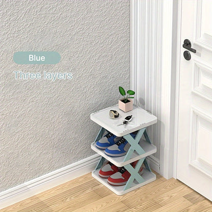 A Convenient Multi-Layer Shoe Rack with Space-Saving Foldable Design - Simple Assembly, Suitable for Any Room