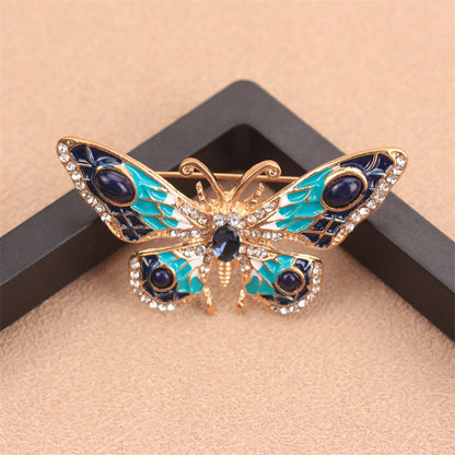 Stylish Rhinestone Butterfly Brooch - A Versatile and Fashionable Addition to Your Wardrobe, Purses, and Headwear