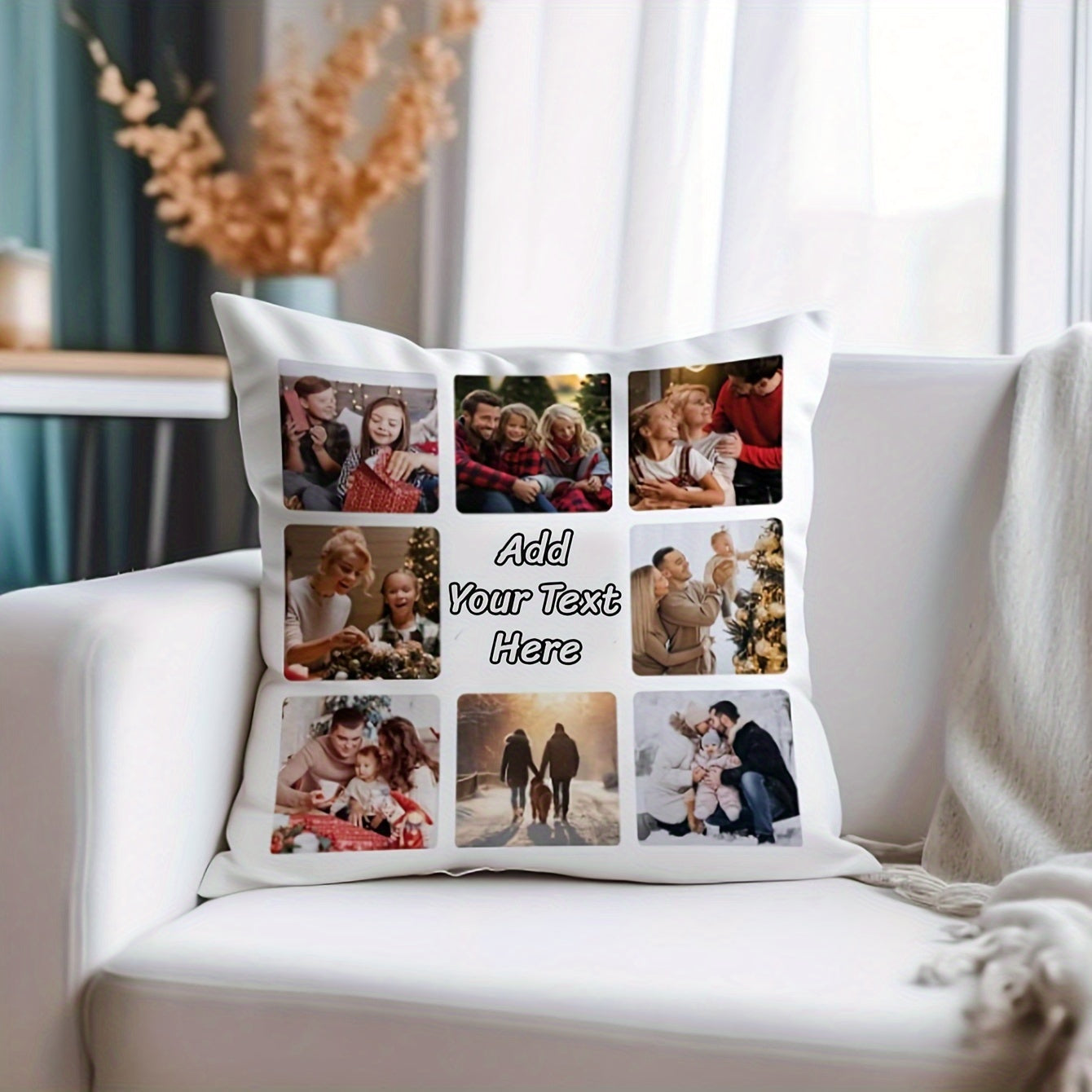 Give a thoughtful gift with our Custom Photo Pillowcase! This soft, personalized single-sided print is perfect for Mother's Day and other occasions. It's an ideal gift for family, friends, loved ones, boyfriends, girlfriends, dads, moms, and even pets.