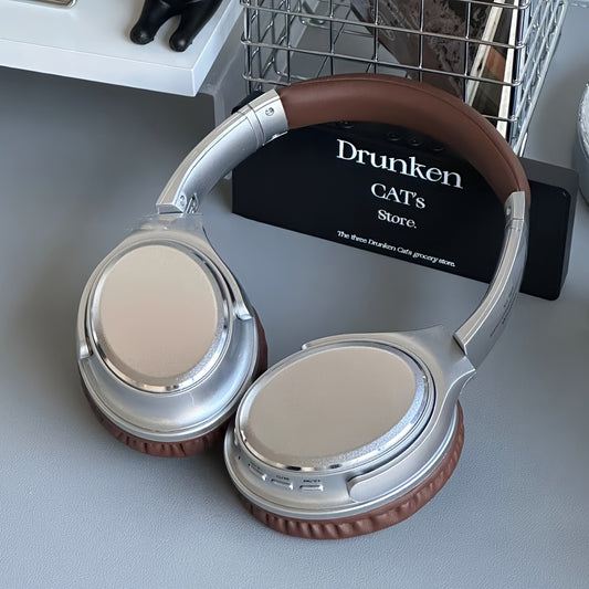 Stylish wireless headphones with retro HiFi sound, over-ear design, long battery life, and noise isolation, perfect for gifts and any occasion.