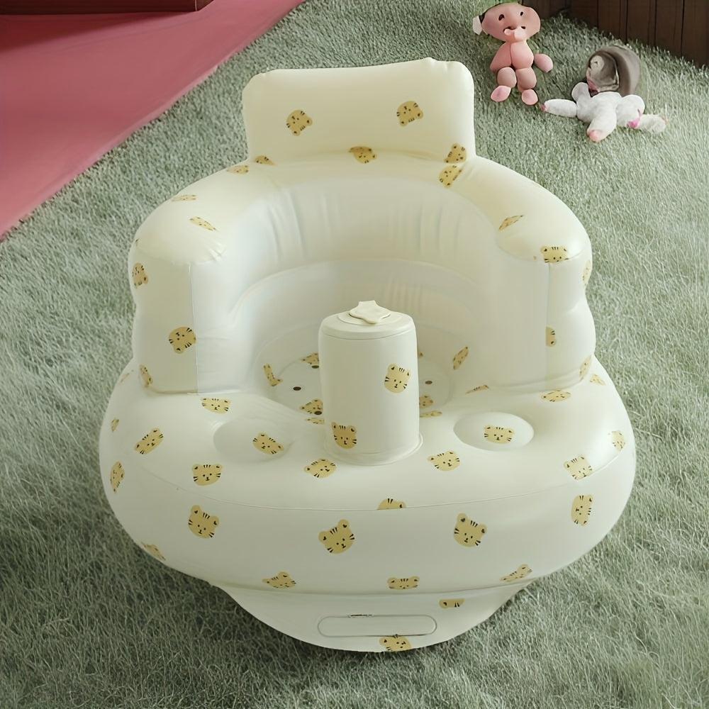 Thick PVC Portable Inflatable Seat for Kids Learning - Easy to Clean, Ideal for Picnics and Play - Comes in 7 Fun Designs