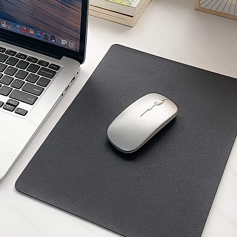 Simple, Fashionable Artificial Leather Mouse Pad for Home Office or Student Use