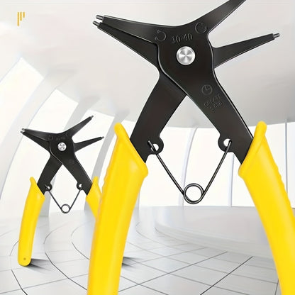 Dual-Purpose Snap Ring Pliers - Steel Tool for DIY and Professional Repairs