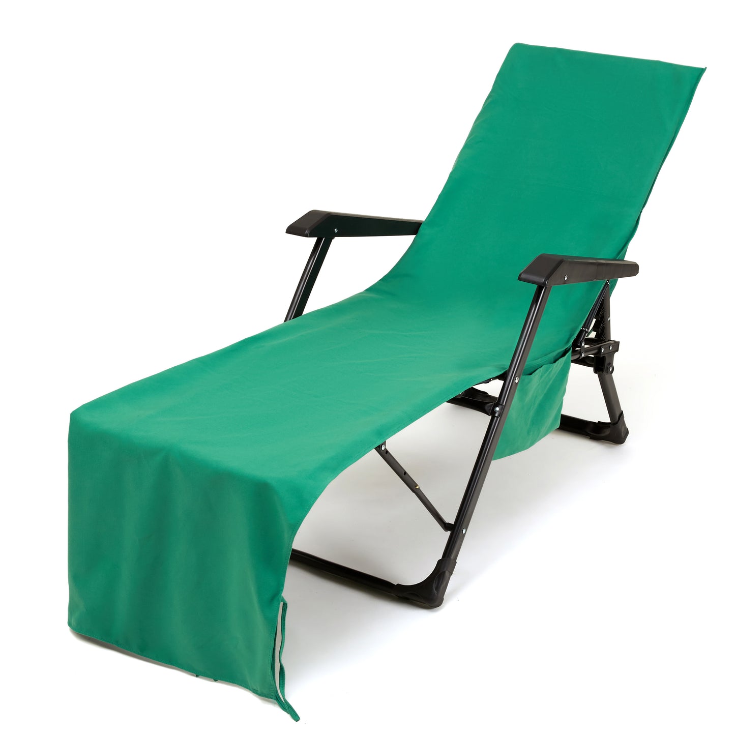 Chais ELounge Microfiber Beach Chair Towel with Side Pockets - Ideal for Sun Lounging, Sunbathing, and Garden Beach Hotel Use