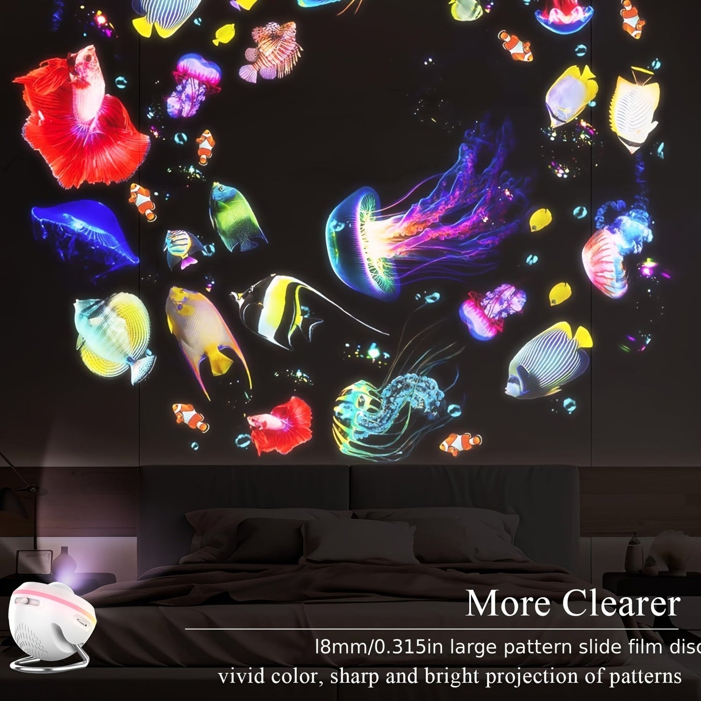 Get the Galaxy Projector with 13 Film Discs, Star Projector Planetarium Night Light Lamp Ceiling Space Starry Sky Projector with Light Strip Meteor and transform any bedroom into a cosmic wonderland. Perfect for a unique and magical gift idea for