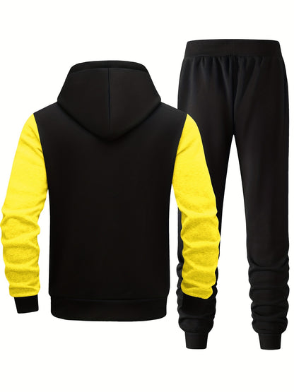 Men's Sports Running Two-Piece Hoodie Casual Suit