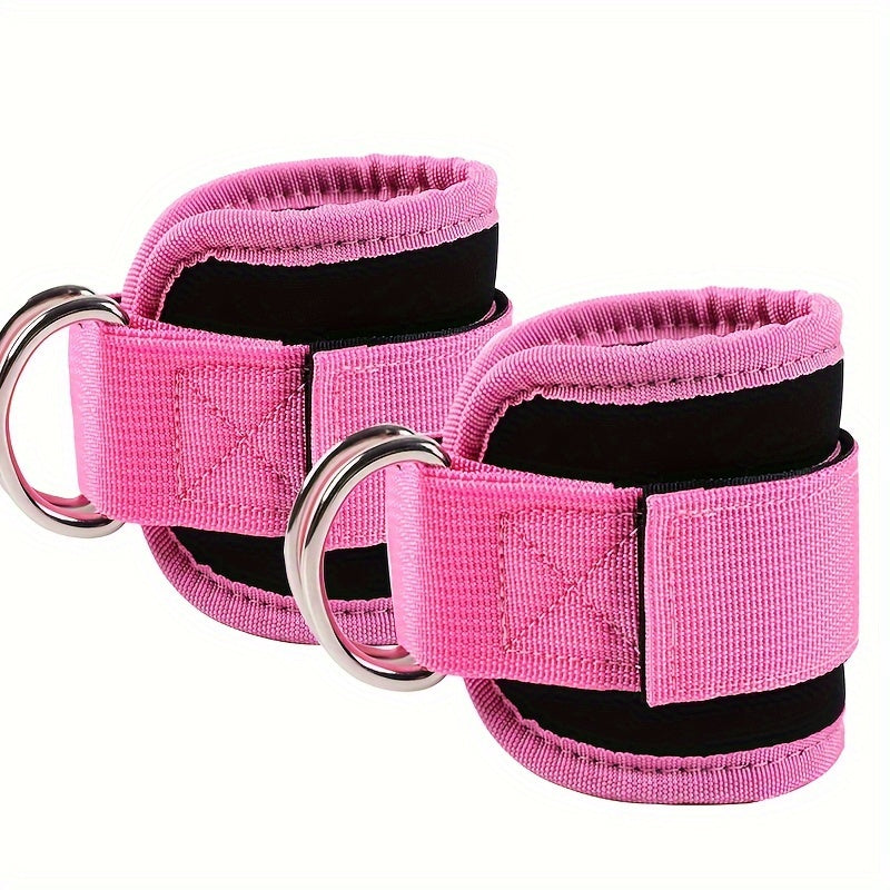 5 ankle resistance bands with straps for leg and hip training, muscle exercise, and yoga.