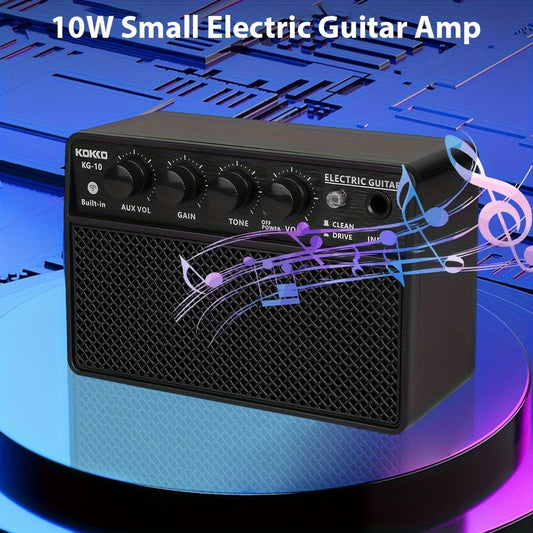 Portable KG-10 Electronic Guitar Amplifier with USB-C rechargeable battery (2000mAh).