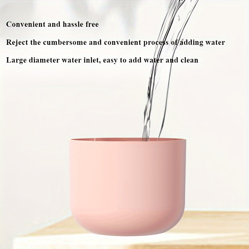 Compact USB-powered mini humidifier with quiet operation, portable design, and colorful LED lights for various settings. Features heavy fog, two-level output, and one-touch control. Ideal