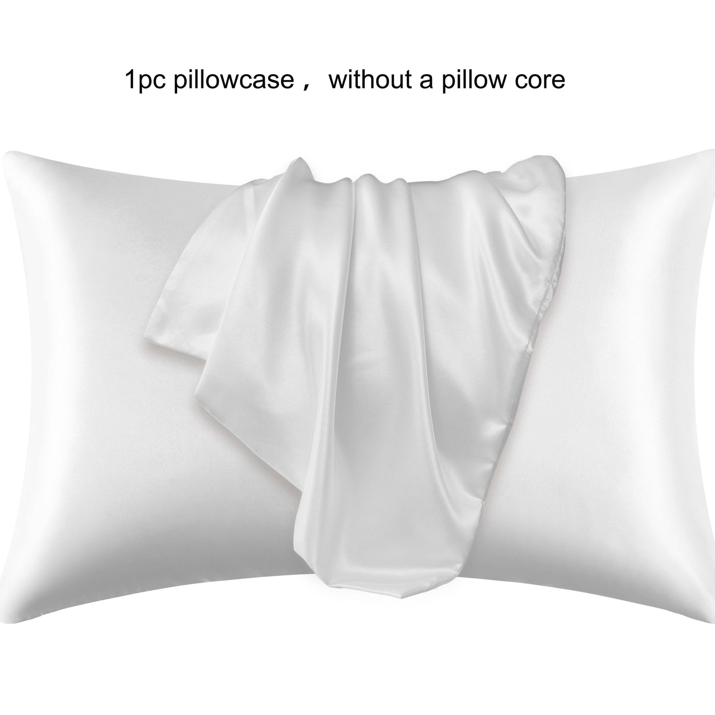 Satin Envelop Pillowcase - 1 Dona | 180-200gsm poliesterdan tayyorlangan | Mashina yuvish mumkin | Yumshoq va silliq to'qimalangan tuzilma | Faol Chop etish | Yotoqxonangizdagi qulaylik va uxlash tajribangizni oshiring | To'ldiruvchi kiritilmagan