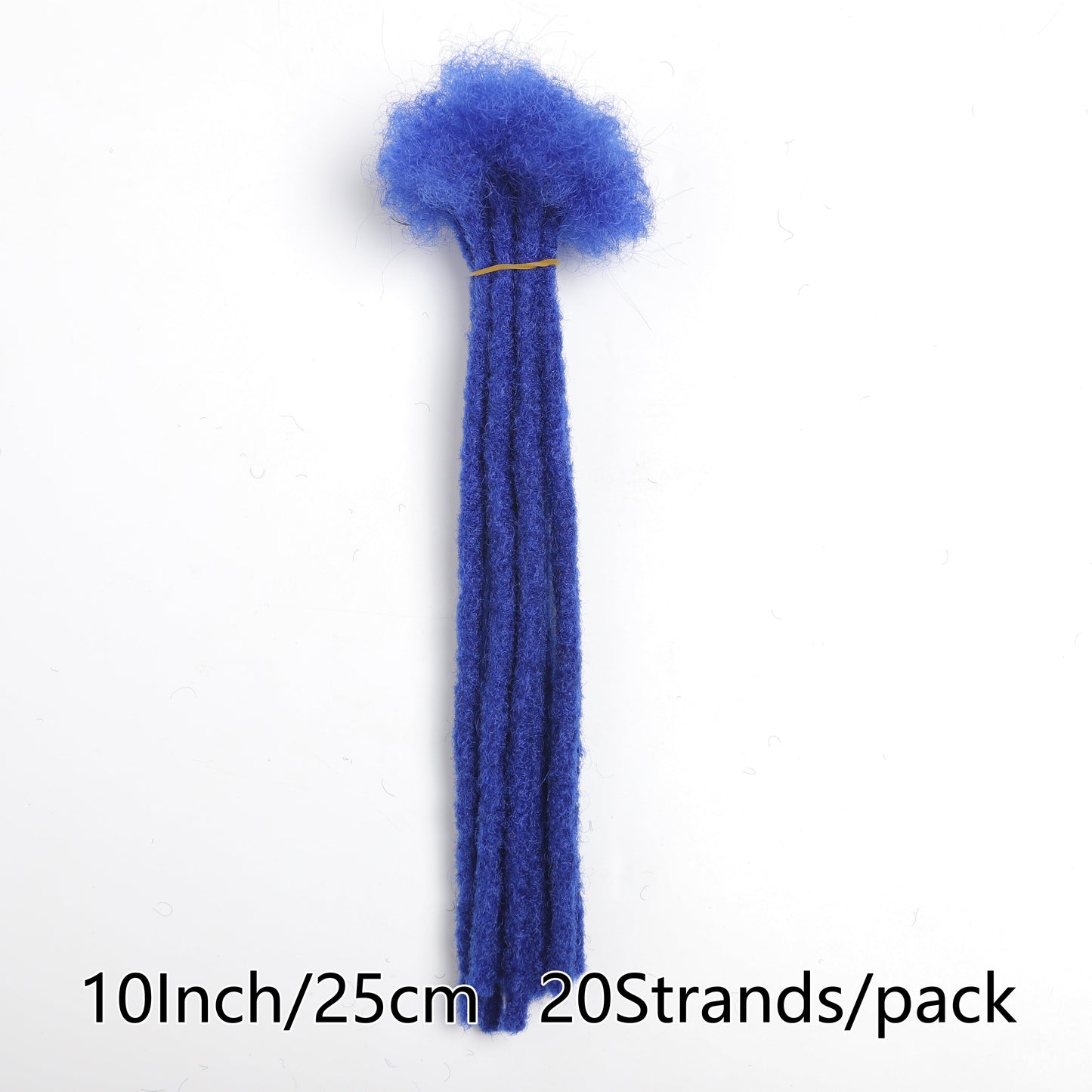 [Customer Favorite] 10-Inch Crochet Synthetic Loc Dreadlocks Extensions with 20 Strands, 0.8cm Wide, Hip-Hop and Reggae Inspired Style, Fashionable Afro Kinky Locs, Edgy Dirty Braids, Ideal for Punk Rock Fashion