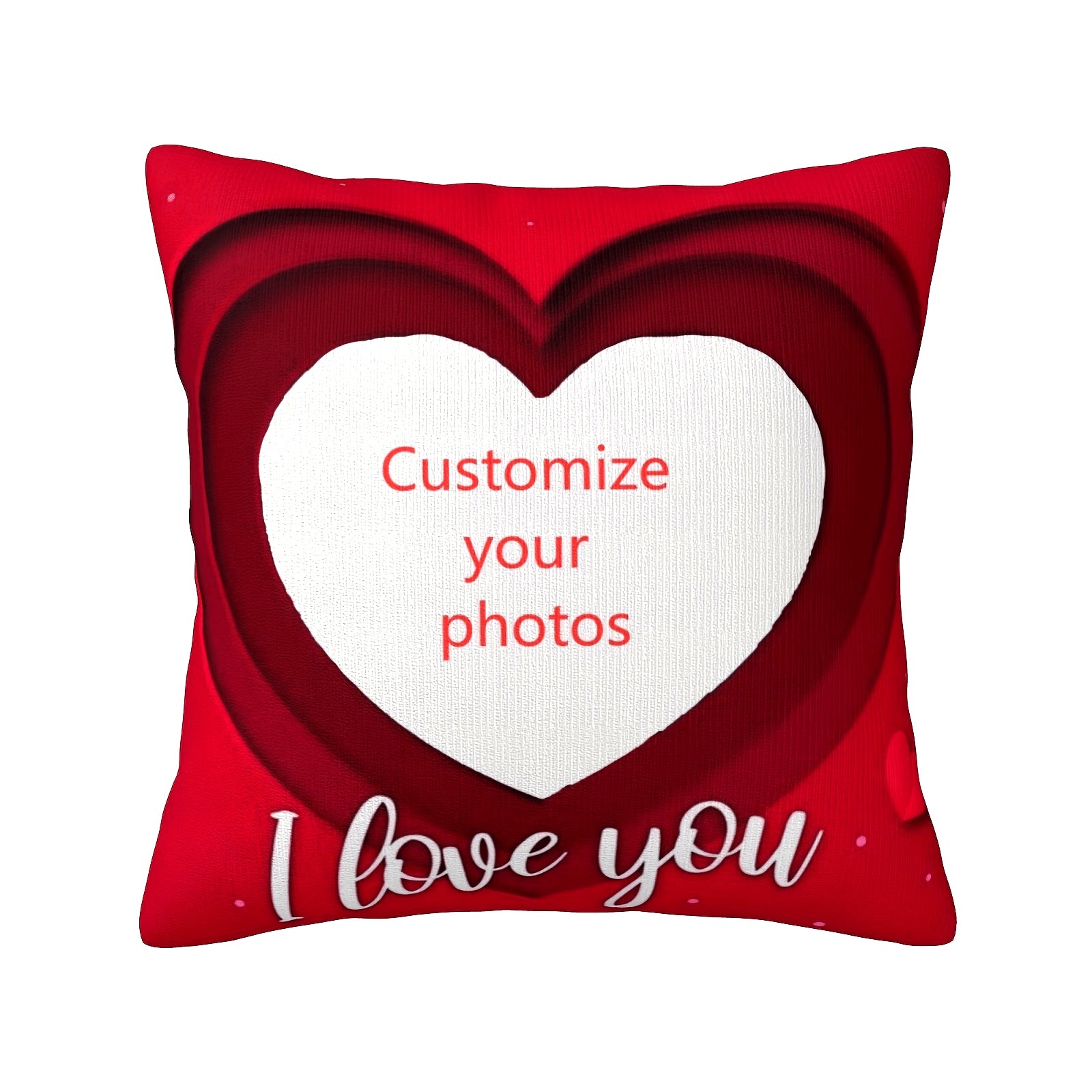 Get cozy with our Customizable Double-Sided Love Photo Pillowcase! This polyester pillowcase comes in red and white and can be personalized with your favorite picture. It makes a perfect gift for your loved ones and adds a special touch to your seasonal