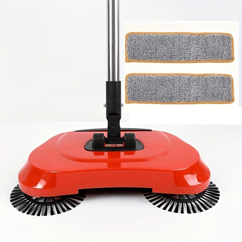 Get rid of pet hair, dust, and debris on hardwood and tile floors with our 3-in-1 Multifunctional Manual Push Sweeper, Vacuum, and Mop. Includes 1/2/5/10 Mop Pads, Cleaning Supplies, and Tools for an easy clean. Perfect for keeping your bedroom spotless.