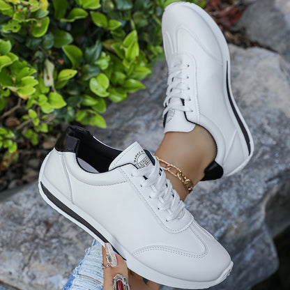 Women's fashion sneakers with comfortable platform and soft sole, ideal for casual wear and work.